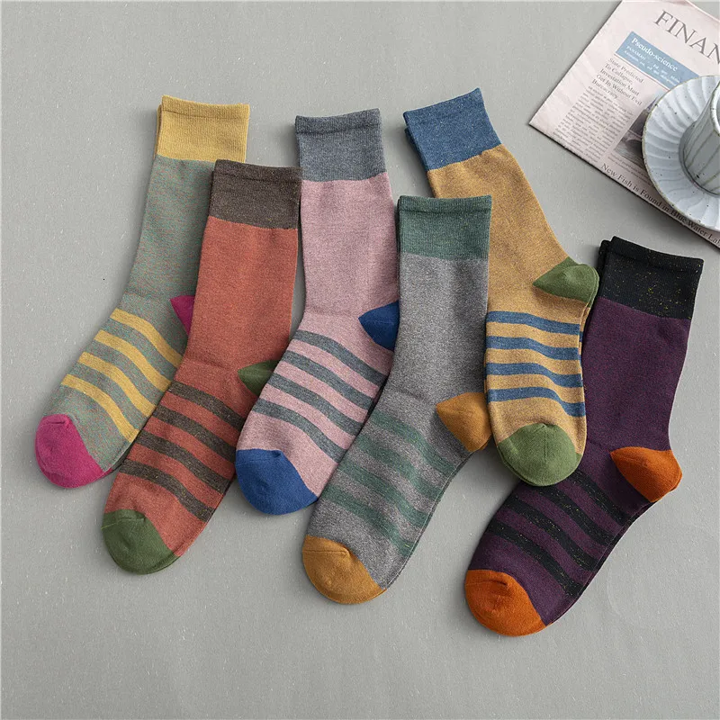 Ins/корейский стиль, лоскутные цветные хлопковые полосатые носки, женские повседневные носки с джокером по щиколотку, Женские Дышащие носки в студенческом стиле