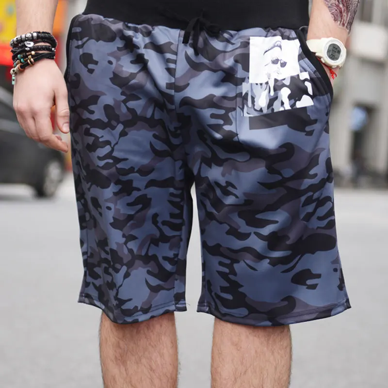 

Summer new camouflage large size men's printed casual shorts plus fat increase five points pants sports