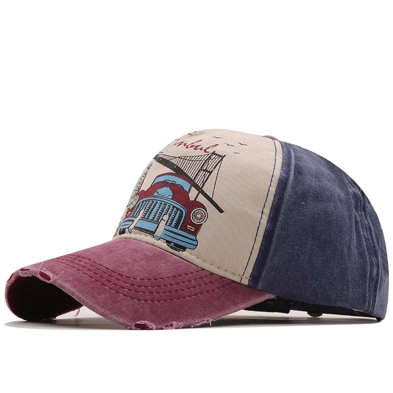 

Wholesale Snapback Hats fishing Baseball Cap Hats Hip Hop Fitted Cheap Hats for Men Women Gorras Curved Brim Hats Damage Cap