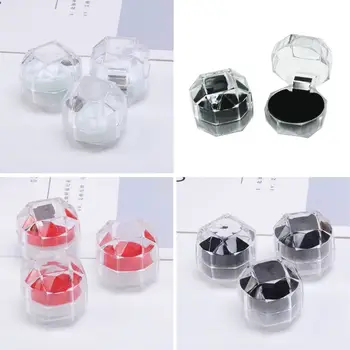 

20Pcs Ring Earring Box Acrylic Transparent Wedding Jewelry Organizer Gift Box Stud Clear Travel Portable Jewelry Box
