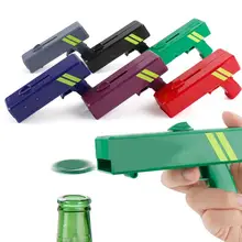 Ouvre-bouteille de bière Portable 6 couleurs, pistolet créatif, lanceur de casquette volante, outil de Bar, pistolet d'ouverture de boisson, couvercle de bouteille, tireur