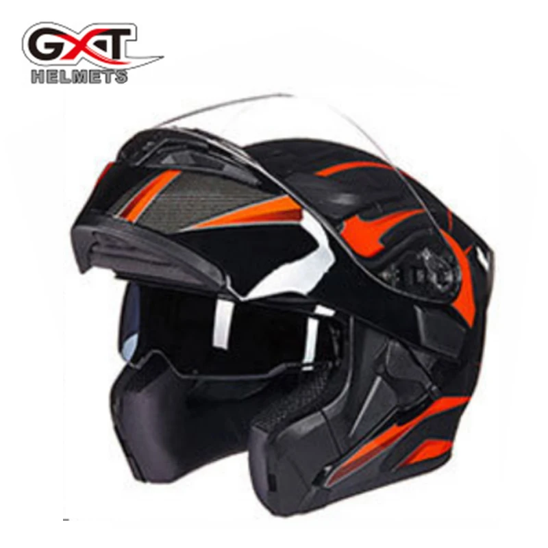 

GXT Motorcycle Helmet Double Visors Full Face Moto Helmet Racing Motorbike Flip Up Helmet Doublel lens Racing Riding Helmet