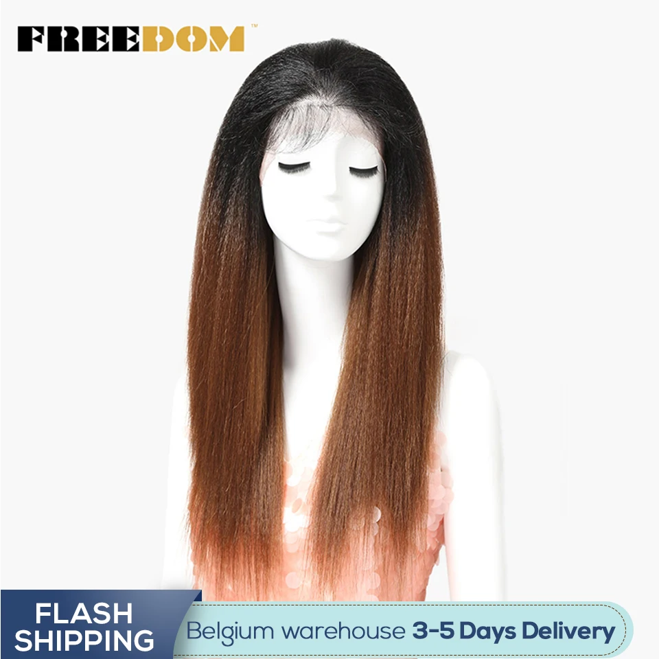 Синтетический длинный парик Yaki из термостойкого волокна 26 дюймов|wigs free|wigs free