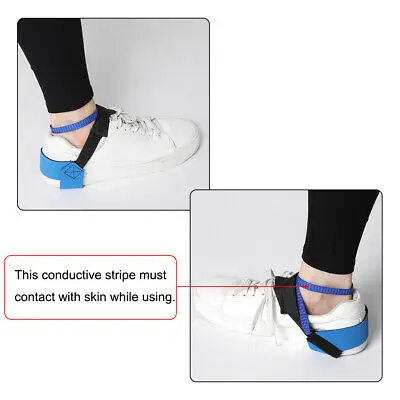 Anti Static Foot Heel Straps Adjustable ESD Reusable Ground Band 2Pcs 