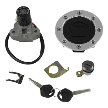 

Motorcycle Ignition Switch Set Lock Fuel Tank Cap Lock Suitable for Suzuki GSXR1000 SV650 TL1000R GSF1200 GS500 RGV250