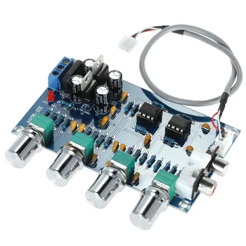 

New NE5532 Audio 4 Channels Amplifier Board Quality Stereo Pre-amp Preamplifier Tone Board Professional Telephone Channel Amplif