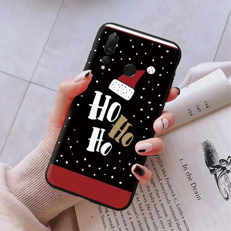 ТПУ красный матовый чехол для мобильного телефона для huawei Honor 9X 8A 8X 7A 7X фотоаппаратов моментальной печати 7S 9 10 20 Lite рro 10i 20i играть Y5 Y6 Y7 Y9 с рождественским оленем, чехол