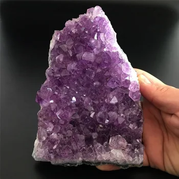 

Natural Crystal Geode Uruguay Amethyst Cluster Healing Minerale Gem Quartz Raw Stone Home Decoration Spirit Meditation Art Gift