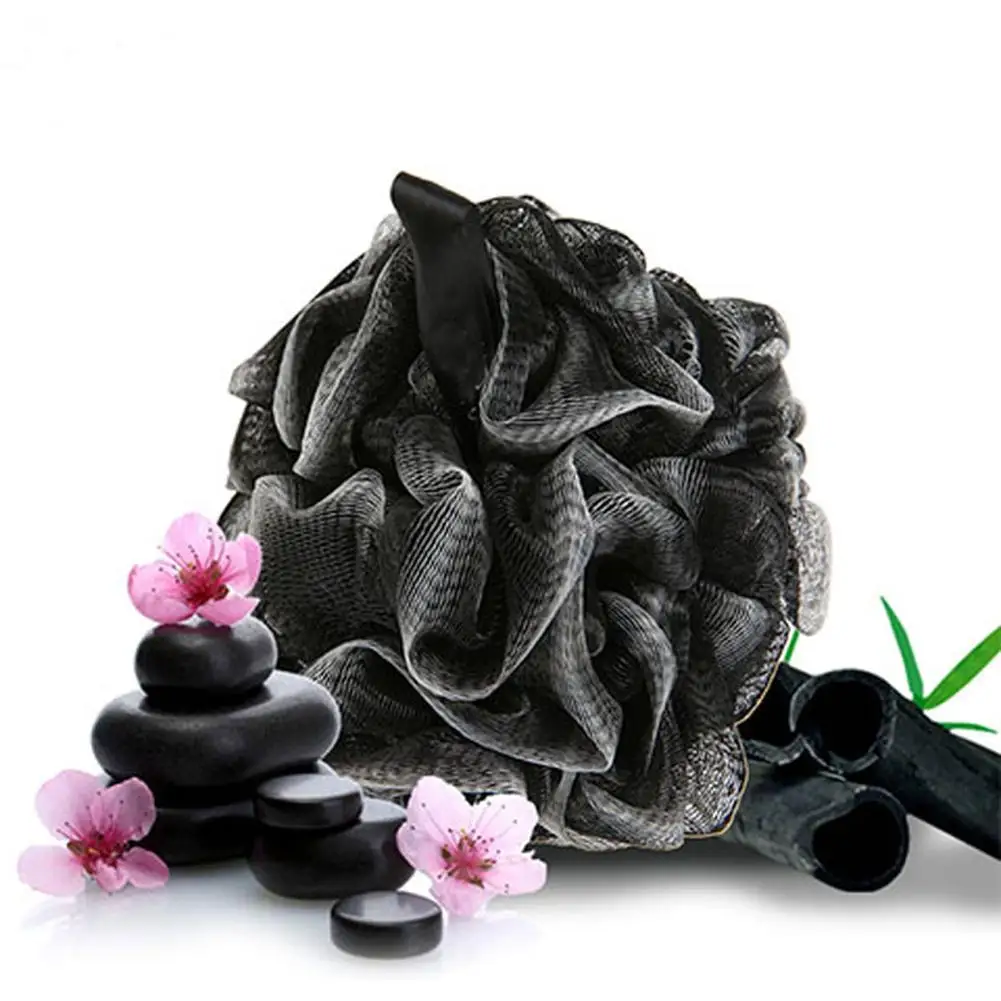 Мягкий бамбуковый уголь для купания мяч для удаления грязи отшелушивающее полотенце для очистки углерода скруббер сетчатые для душа