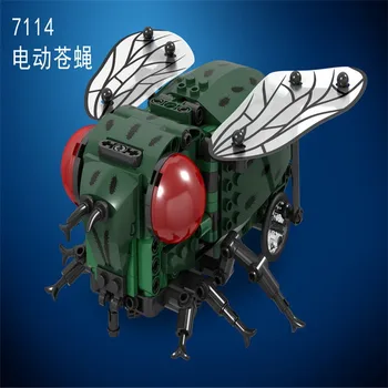 

285PCS DIY Building Blocks Technic 7110 7114 Electric Bee Flies Electric Assembled Blocks Series Bricks Toy for Children
