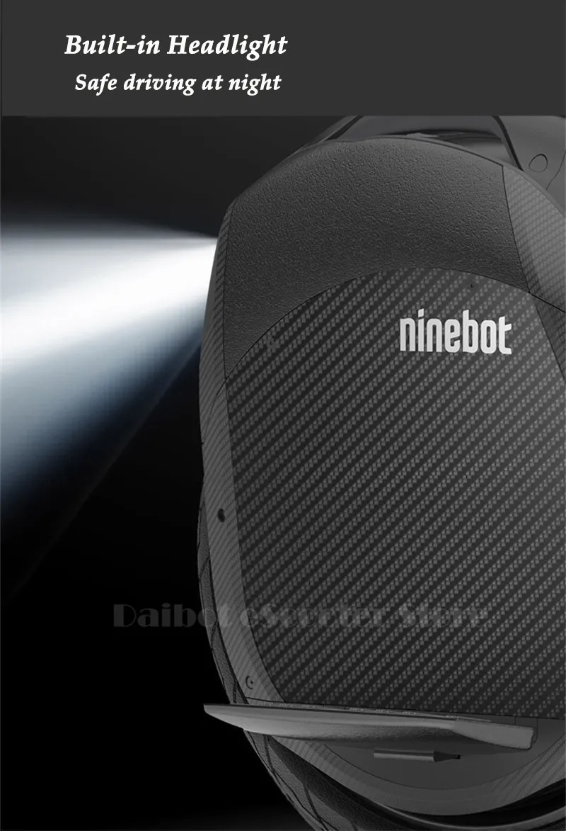 Ninebot One Z10 Monowheel Electric Unicycle 18 Inch Self Balancing Scooters with APPBluetoothTrolley Handle 1800W 1000WH       (12)
