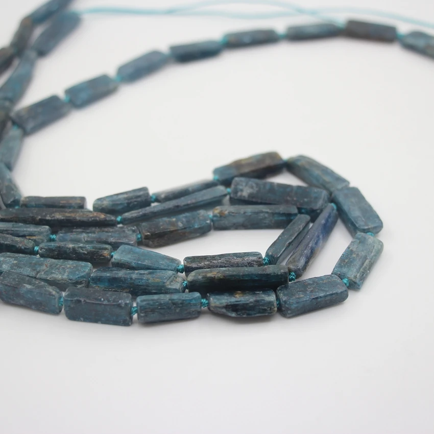 Natural Blue Kyanite Raw Stone Nugget Gravel Loose Beads Nugget Slice Bead Stone, Used for Ring Necklace/Earring Jewelry Making
