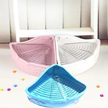 

Ceramic Pet Toilet Potty Trainer Corner Litter Box for Chinchilla Rabbit Hamster H99F