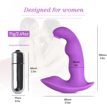 Invisible Vibrating Panties Vaginal Clitoris Vibrators Silicone Butterfly Wearable G spot Vibrators Adult Sex toys for Women 2