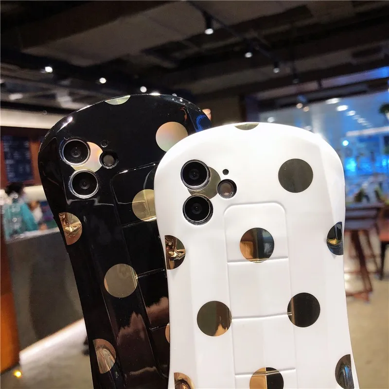 3D Electroplated dots ڵ  ҳ ȭ ̽  11 12  ִ ̴ 7 8 ÷ XR X XS ִ SE2020 ϵ ȭ Ŀ