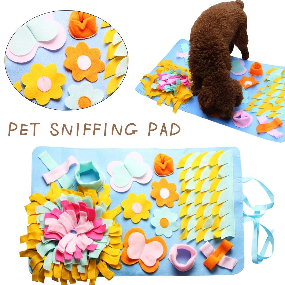 Pet Dog Snuffle Mat Nosework Pad Feeding Mat Washable Pet Sniffing