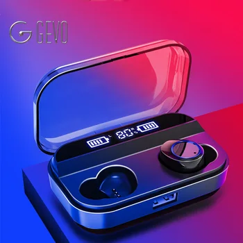 

GEVO T-11 Wireless Bluetooth Earphone 5.0 IPX7 Waterproof Earbuds Sports Stereo Headphone With 4000mAh Charging Case For Xiaomi