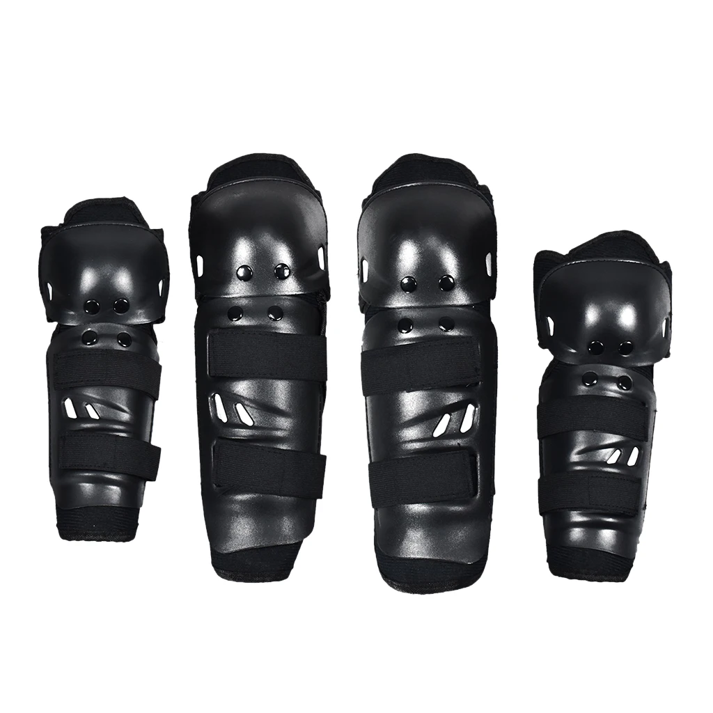 2 Pair Motorcycle Motocross Bike Cycling Racing Elbow Knee Pads Protector Guard