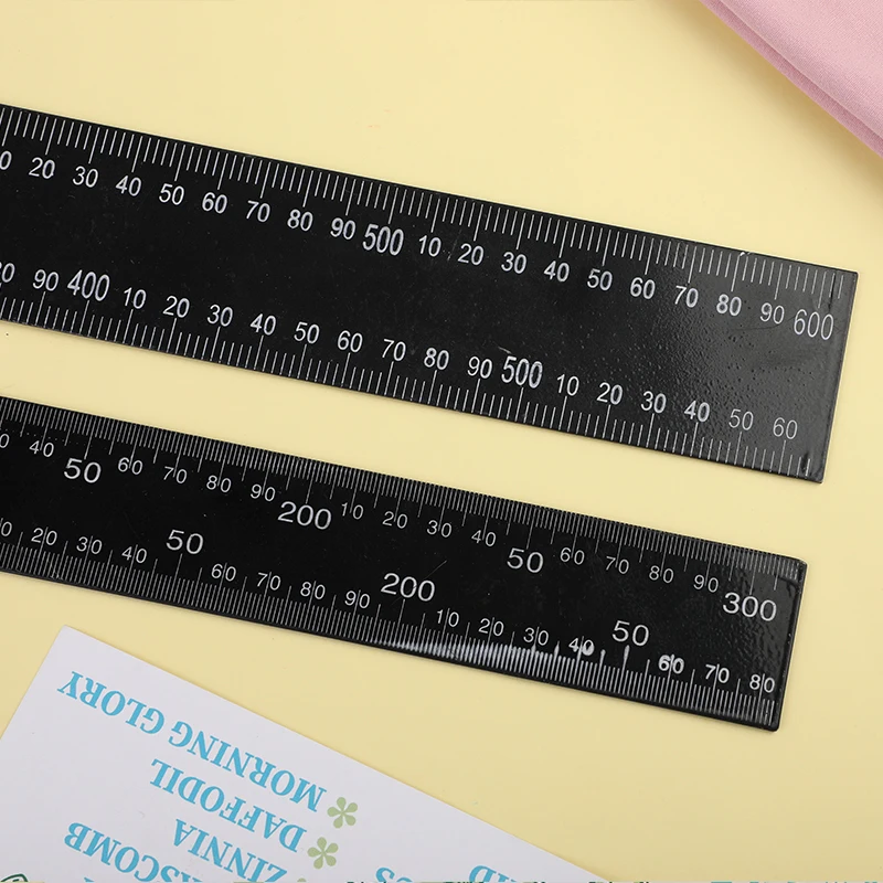 RORGETO Steel Black Iron-angle Ruler for Sewing Accessories