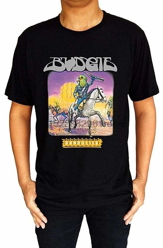 Одежда изящный магазин Budgie Bandolier рок металлический ремешок Логотип Мужская