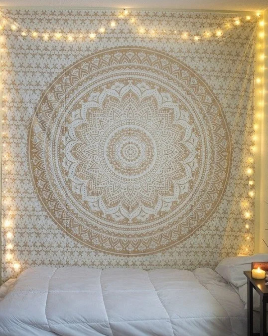 

Large Mandala Indian Tapestry Wall Hanging Bohemian Beach Mat Polyester Thin Blanket Yoga Shawl Mat 200x150cm Blanket