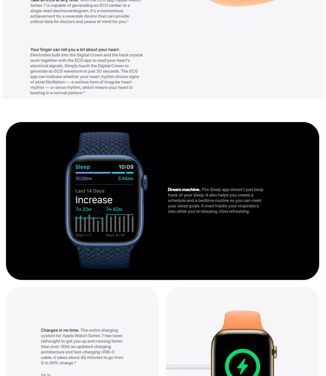 Apple – montre connectée de Sport pour hommes et femmes, série 7, GPS, 41MM/45MM, 100% Original