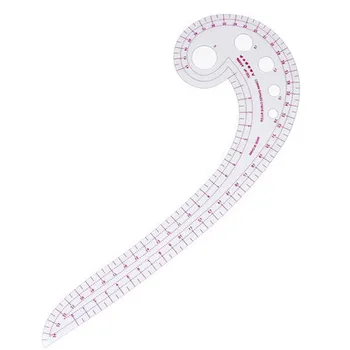 

Comma Shaped Affordable 11.8" Long Plastic Transparent French Curve Ruler Spline Sewing