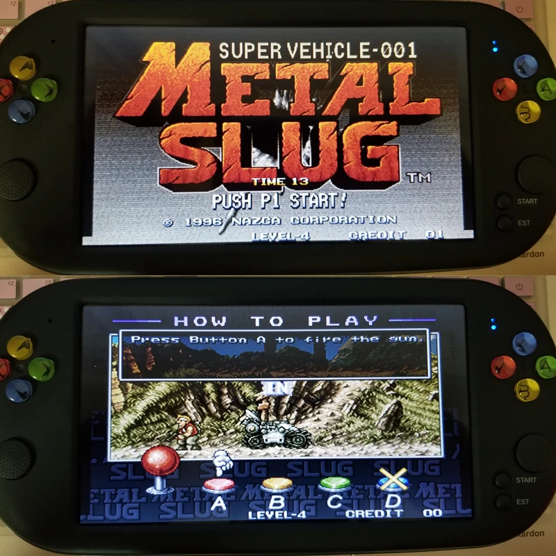 Новые 7 дюймов игровой консоли Портативный поддержка для neogeo Аркады видео игры с