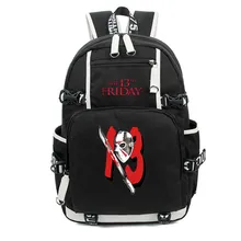 Friday the 13th рюкзак холщовые школьные сумки Джейсон Вурхиз сумка на плечо печать дорожные сумки ноутбук рюкзак для детей