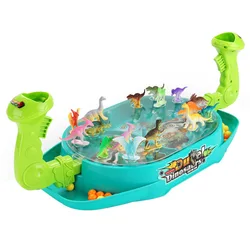 Crianças jogo de mesa dinossauro plástico modelo batalha tiro grânulo pai criança festa da família brinquedo educacional interativo para o menino menina
