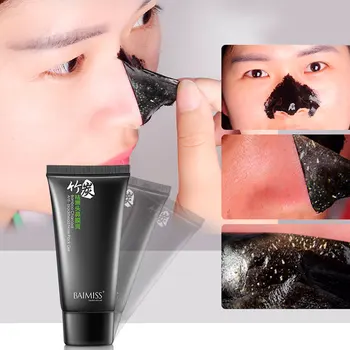

Bamboo Charcoal Black Mask Peel Off Bamboo Charcoal Purifying Blackhead Remover Mask Deep Cleansing for Acne Scars For Skin Care