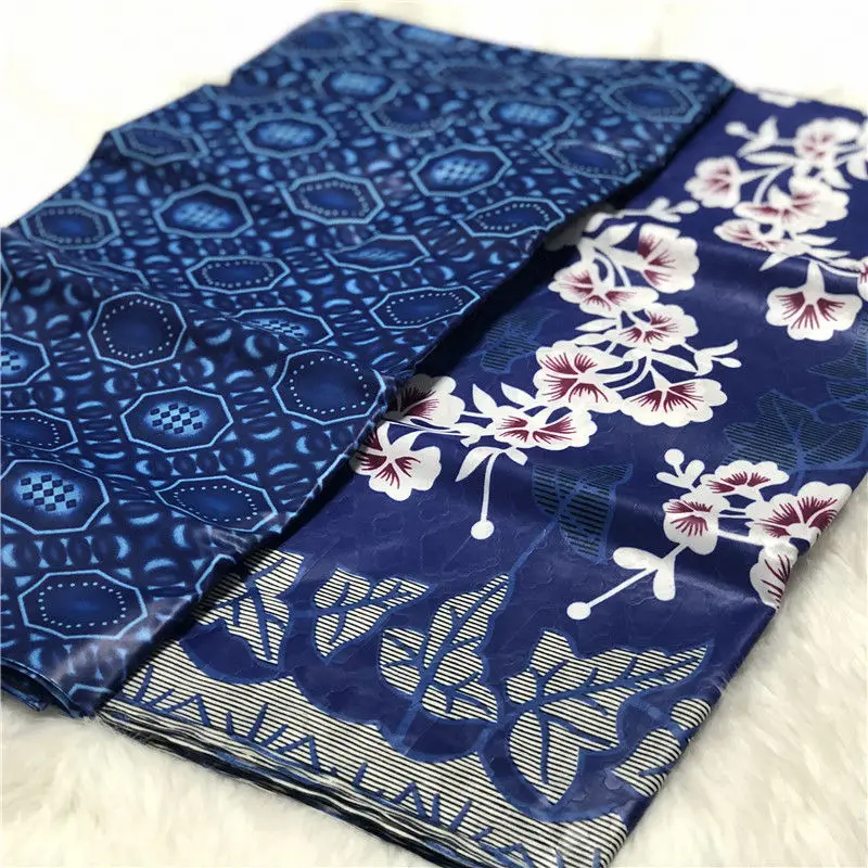 5+ 5 ярдов/партия синий африканский Базен Brode Ткань Дамаск Shadda Guinea парча кружевной Материал Ткань для женщин Rode ABS30