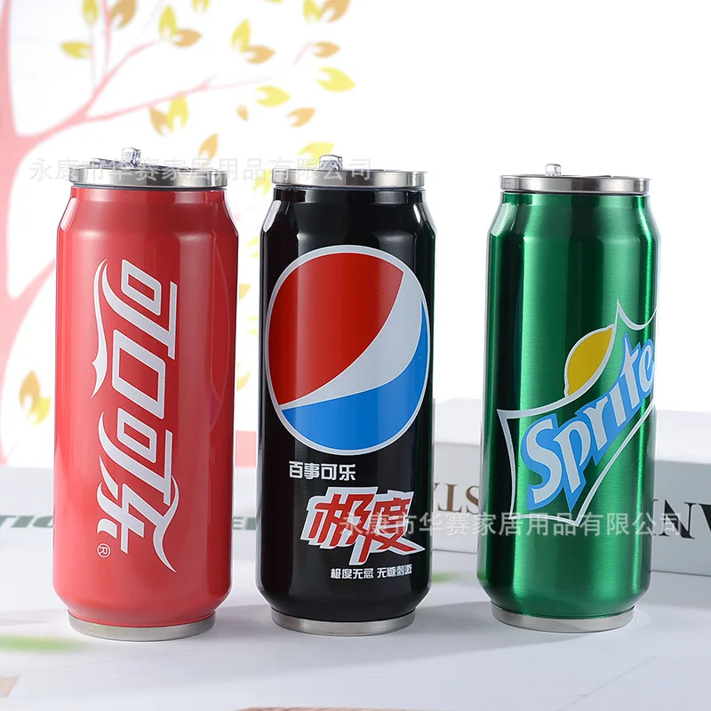 

Creative New Style Soda Bottle Insulated Cup Customizable Stainless Steel Coke Bottle New Style Fashion for Men And Women Studen