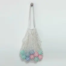 Местная Стоковая веревка для похода в магазин, сумка для продуктов, Хлопковая Сумка, сетчатая сетка, тканый сетчатый мешок, многоразовый шоппер
