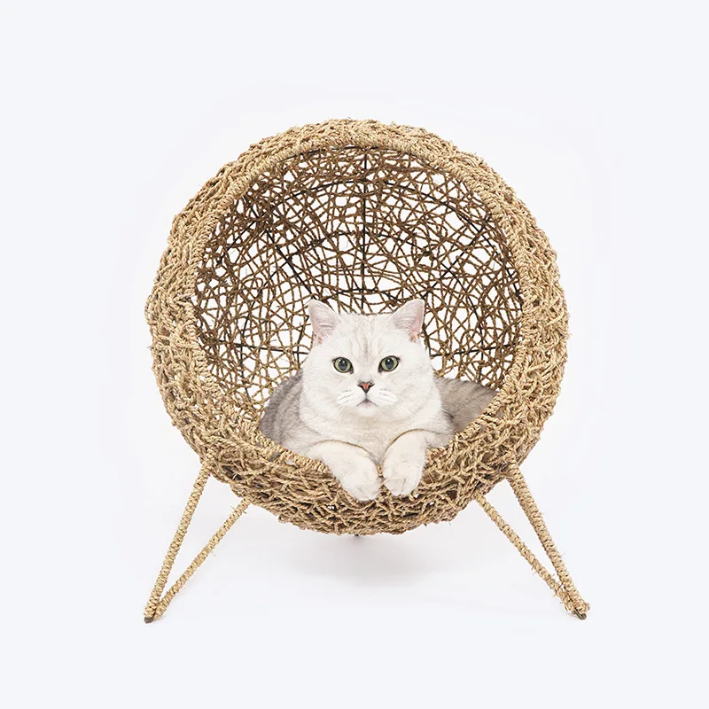 double decker wicker cat bed
