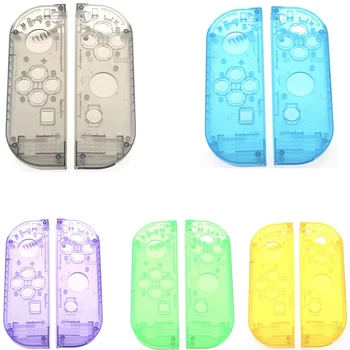 

Translucent Housing Shell Case Middle Frame Replacement Faceplate Handle Cover for Nintendo Switch Nintend NS Joy-Con Controller