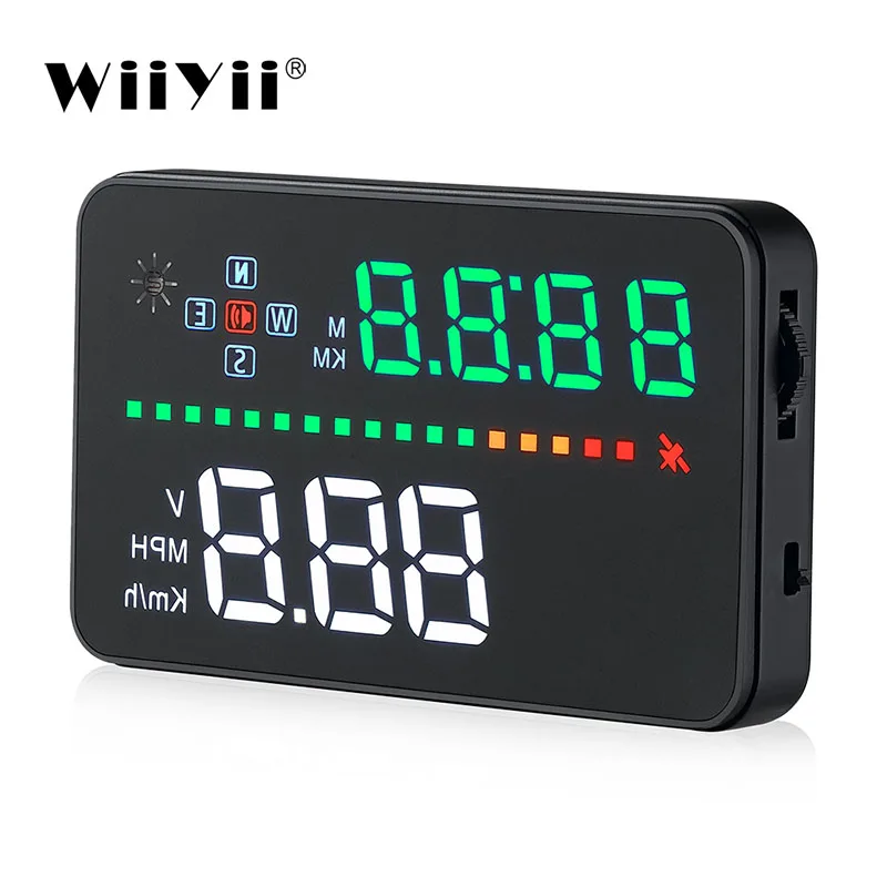 WiiYii A3 HUD OBD2 дисплей на голову автомобильный 3 5 дюймов Автомобильный GPS измеритель
