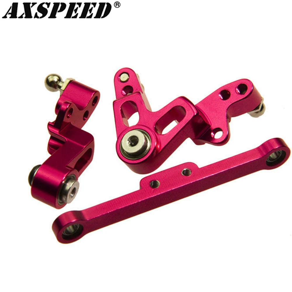 AXSPEED RC Car Steering System Kit for 1/10 Sakura D3 RC Crawler Drift