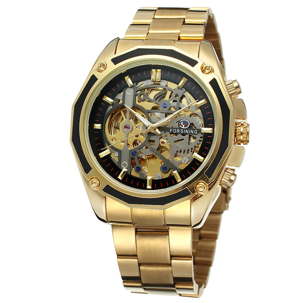 

Winner forsining Waterproof Men Fully Automatic Analog Watch Men's Hollow out