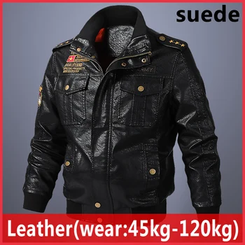 

2020 New Men's suede leather Jacket Fashion Spring Autumn foreign trade Jackets large size Leather Male Motorcycle Coats casaco