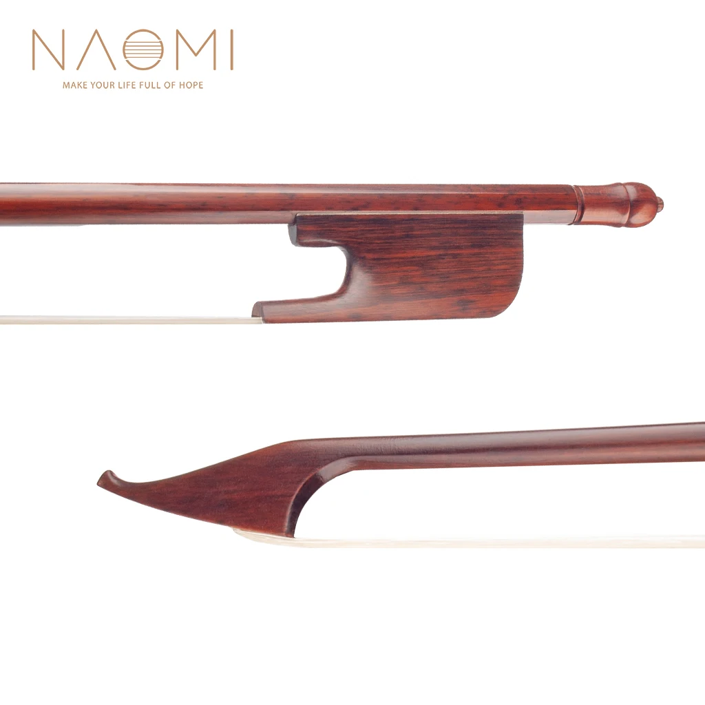 Профессиональный лук для скрипки NAOMI 4/4 из змеиной древесины в стиле барокко