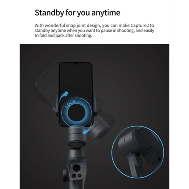  3 Axis Handheld Gimbal Stabilizer for Smartphone Samsung iPhone X XR 8 7 Gopro Camera
