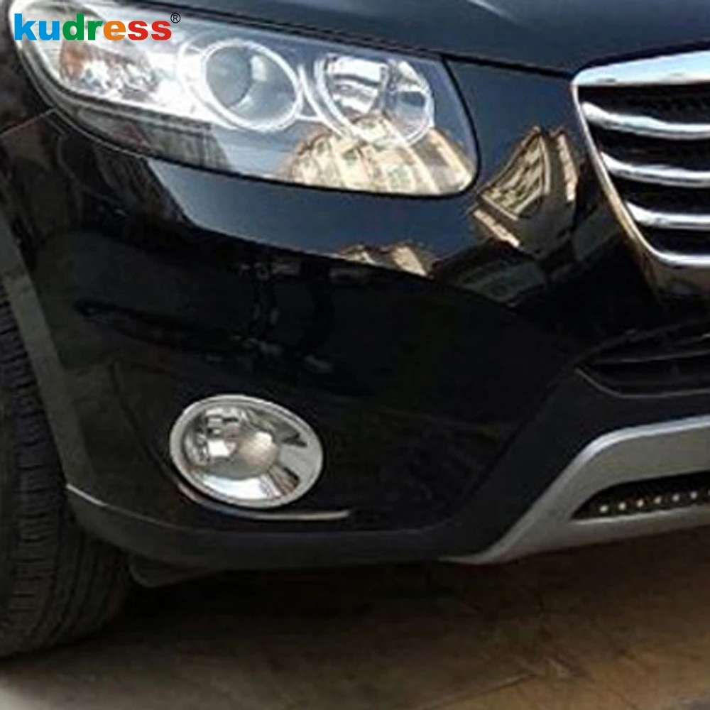 Для Hyundai Santa Fe 2010 2011 2012 ABS хромированный передние противотуманные фары светильник
