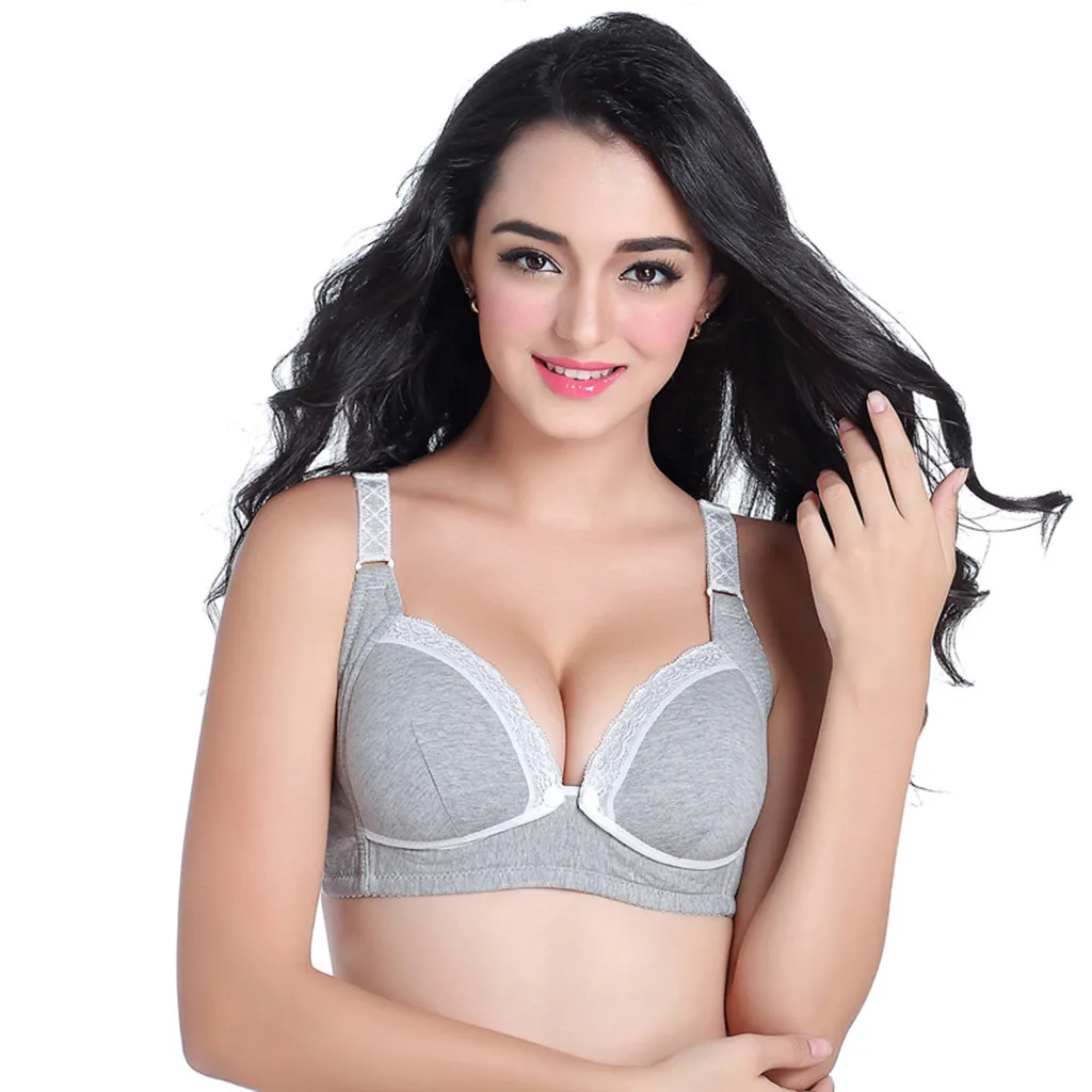 

Nursing Bra Breast Feeding No Steel Ring Underwear Undershirt Maternity Pregnancy Plus Size Soutien Gorge Dallaitement 2019 19Jl