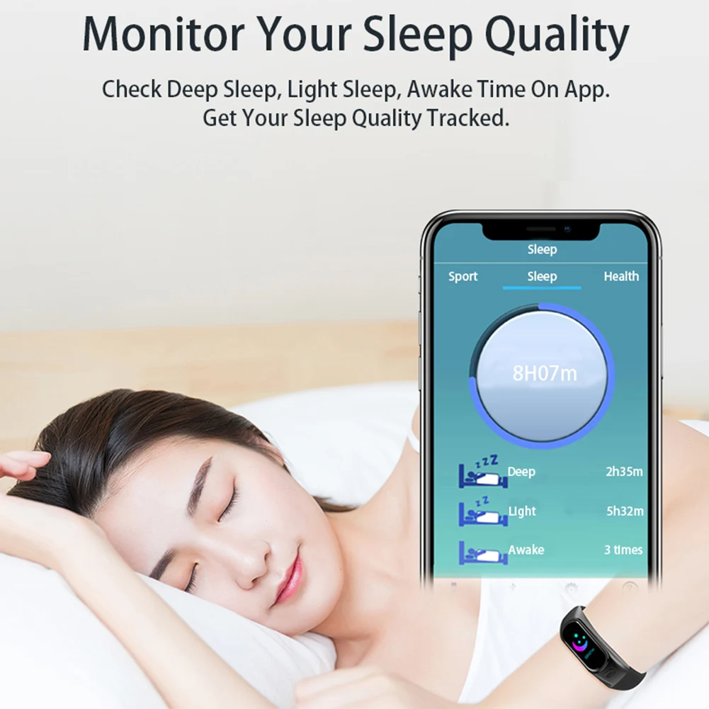 2 in 1 Bluetooth Smart Wristband Smart Bracelet Fitness Track Smart Band Heart Rate Activity Bracelet Sport Smart Bracelet