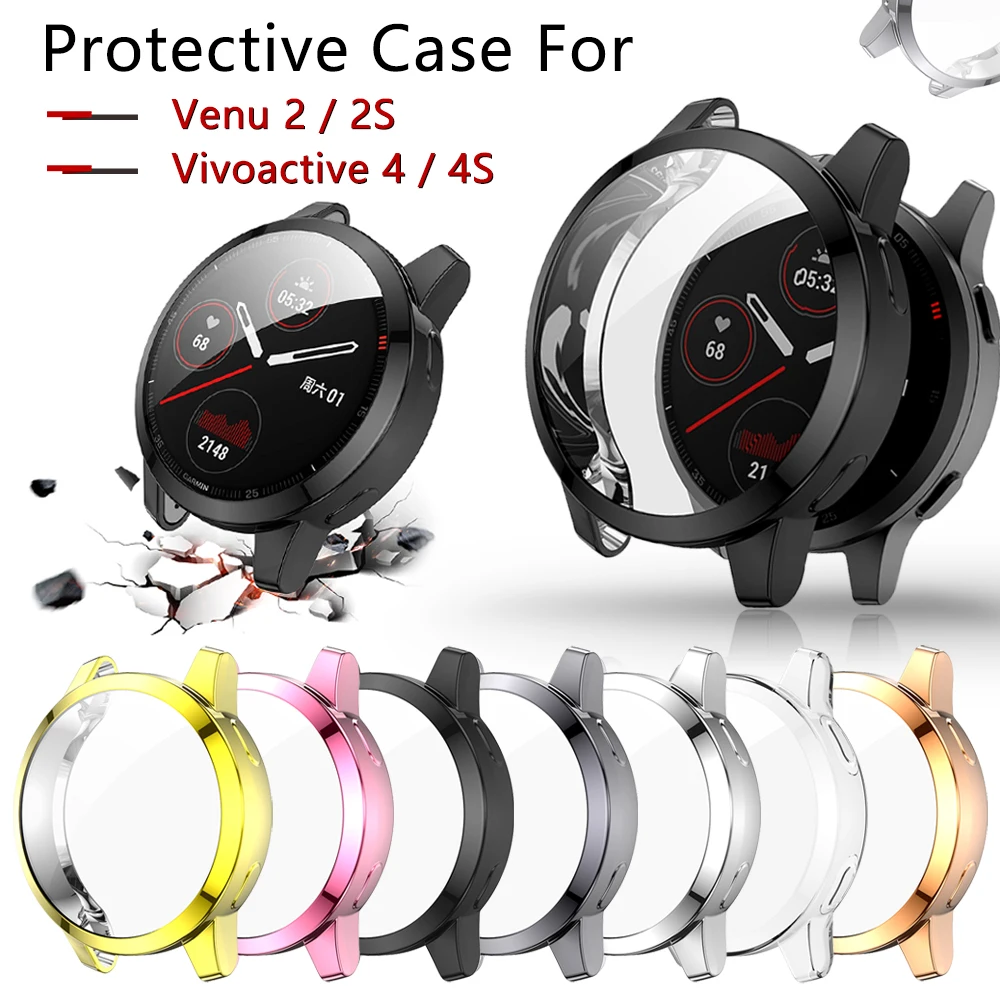 (3-Pack) Supershieldz Clear Full Coverage Screen Protectors For Garmin Venu 2 & 2 Plus