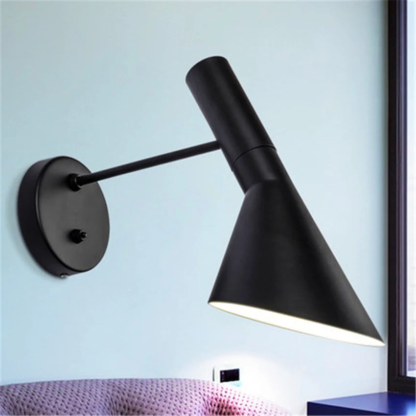 Скандинавские Настенные светильники Лофт светодиодный декор дизайн Arne Jacobsen современный бра Реплика лампа Подвесная лампа настенная лампа Декор для спальни Luminaria