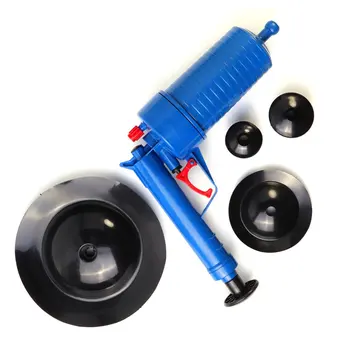 

Air Power Drain Blaster Gun High-Pressure Powerful Manual Sink Plunger Opener Cleaner Pump For Bath Toilets Bathroom