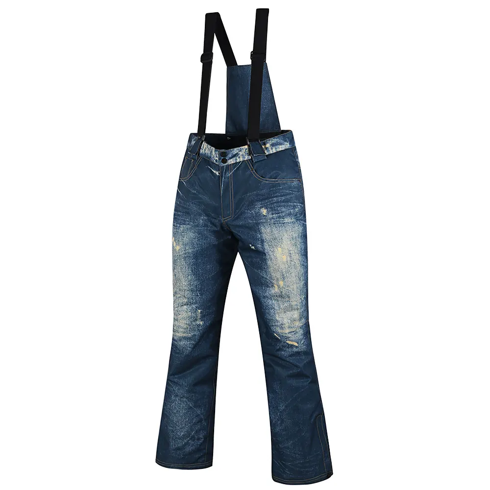 jean pants Бренд SAENSHING, лыжный костюм, мужские костюмы для сноубординга, водонепроницаемая ветрозащитная лыжная куртка, сноуборд, зимний комплект, супер теплая спортивная одежда для катания на лыжах - Цвет: jean pants