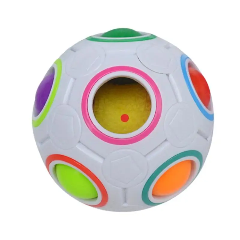 Мини Волшебный Радужный шар-головоломка, креативный АБС-пластик, детский цветной обучающий кубик для взрослых, уменьшающий давление